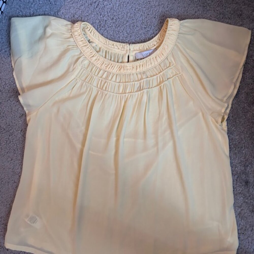Loft Women's Yellow Blouse - NWT